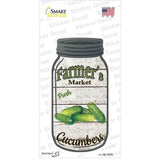 Cucumbers Farmers Market Novelty Mason Jar Sticker Decal