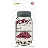 Cherries Farmers Market Novelty Mason Jar Sticker Decal