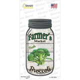 Broccoli Farmers Market Novelty Mason Jar Sticker Decal