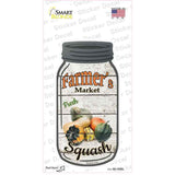 Squash Farmers Market Novelty Mason Jar Sticker Decal