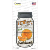 Cantaloupe Farmers Market Novelty Mason Jar Sticker Decal
