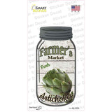 Artichokes Farmers Market Novelty Mason Jar Sticker Decal