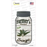 Sage Farmers Market Novelty Mason Jar Sticker Decal