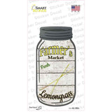 Lemongrass Farmers Market Novelty Mason Jar Sticker Decal