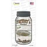 Tortillas Farmers Market Novelty Mason Jar Sticker Decal