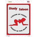 Shady Saloon Novelty Rectangle Sticker Decal