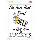 Best Head in Town Novelty Rectangle Sticker Decal