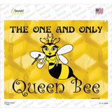 Queen Bee Horizontal Gold Novelty Rectangle Sticker Decal