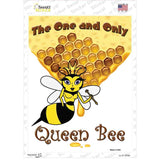 Queen Bee Gold Novelty Rectangle Sticker Decal
