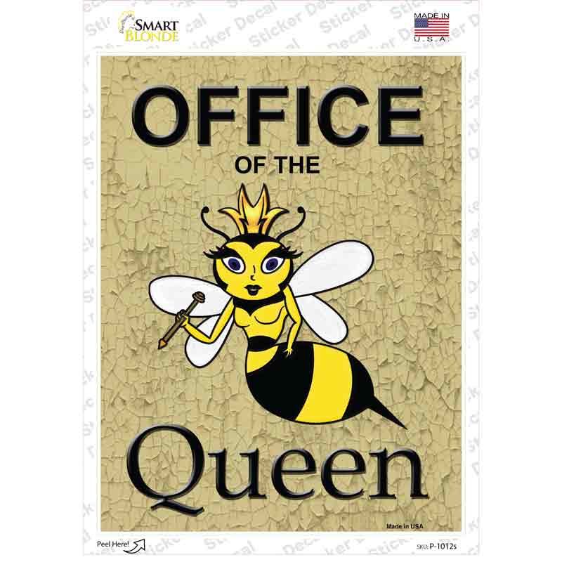 Office Of The Queen Novelty Rectangle Sticker Decal