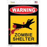 Zombie Shelter Novelty Rectangle Sticker Decal
