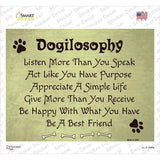 Dogilosophy Novelty Rectangle Sticker Decal
