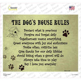Dog House Rules Novelty Rectangle Sticker Decal