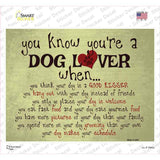Dog Lover Novelty Rectangle Sticker Decal
