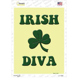 Irish Diva Novelty Rectangle Sticker Decal