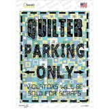 Quilter Only Scraps Novelty Rectangle Sticker Decal