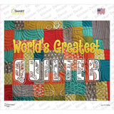 Worlds Greatest Quilter Novelty Rectangle Sticker Decal