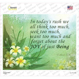 Todays Rush We Forget Novelty Rectangle Sticker Decal