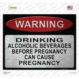 Warning Drinking Novelty Rectangle Sticker Decal
