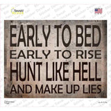 Early To Bed Novelty Rectangle Sticker Decal