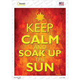 Keep Calm Soak Up Sun Novelty Rectangle Sticker Decal