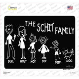 The Schit Family Novelty Rectangle Sticker Decal