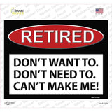 Retired Novelty Rectangle Sticker Decal