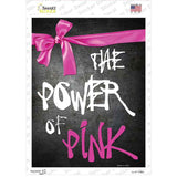 The Power Of Pink Breast Cancer Novelty Rectangle Sticker Decal