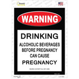 Drinking May Cause Pregnancy Novelty Rectangle Sticker Decal