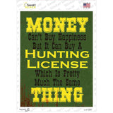 Money Cant Buy Happiness Novelty Rectangle Sticker Decal