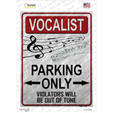 Vocalist Parking Novelty Rectangle Sticker Decal