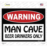 Man Cave Beer Drinkers Only Novelty Rectangle Sticker Decal