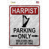 Harpist Parking Novelty Rectangle Sticker Decal