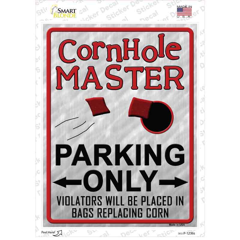 Cornhole Master Novelty Rectangle Sticker Decal