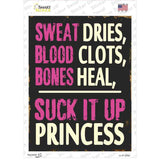 Suck It Up Princess Novelty Rectangle Sticker Decal