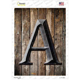 Letter A Novelty Rectangle Sticker Decal