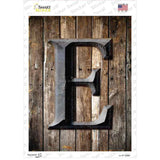 Letter E Novelty Rectangle Sticker Decal