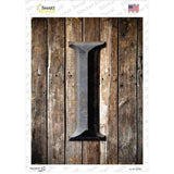 Letter I Novelty Rectangle Sticker Decal