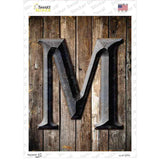 Letter M Novelty Rectangle Sticker Decal