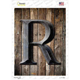 Letter R Novelty Rectangle Sticker Decal