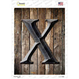 Letter X Novelty Rectangle Sticker Decal