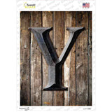 Letter Y Novelty Rectangle Sticker Decal