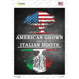 American Grown Italian Roots Novelty Rectangle Sticker Decal