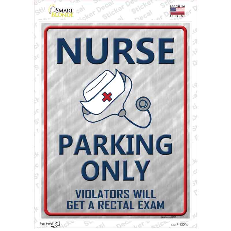 Nurse Only Novelty Rectangle Sticker Decal