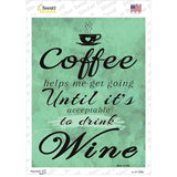 Coffee Helps Me Going Novelty Rectangle Sticker Decal