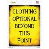 Clothing Optional Novelty Rectangle Sticker Decal