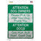 Dog Owners Novelty Rectangle Sticker Decal
