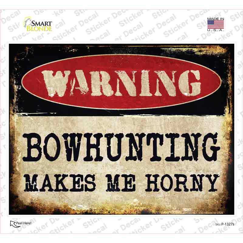 Bowhunting Novelty Rectangle Sticker Decal
