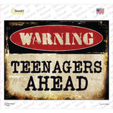 Teenagers Ahead Novelty Rectangle Sticker Decal
