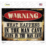 In The Man Cave Novelty Rectangle Sticker Decal